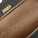 Christian Dior Honeycomb Canvas Shoulder Bag PVC Black Gold Auth 186807-17