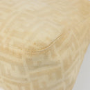 FENDI Zucca Canvas Mamma Baguette Shoulder Bag Beige Silver Auth 186809A-12