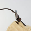FENDI Zucca Canvas Mamma Baguette Shoulder Bag Beige Silver Auth 186809A-17