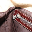 FENDI Zucca Canvas Mamma Baguette Shoulder Bag Beige Silver Auth 186809A-24