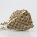 GUCCI GG Canvas Abbey Shoulder Bag Beige Gold 190525 Auth 186811V-4