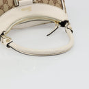 GUCCI GG Canvas Abbey Shoulder Bag Beige Gold 190525 Auth 186811V-7