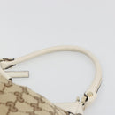 GUCCI GG Canvas Abbey Shoulder Bag Beige Gold 190525 Auth 186811V-14