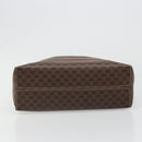 CELINE Macadam Canvas Hand Bag PVC Leather Brown Gold Auth 186813-5