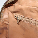 CELINE Macadam Canvas Shoulder Bag PVC Leather Brown Gold Auth 186814-22