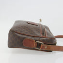 CELINE Macadam Canvas Shoulder Bag PVC Leather Brown Gold Auth 186814-3