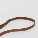CELINE Macadam Canvas Shoulder Bag PVC Leather Brown Gold Auth 186814-14
