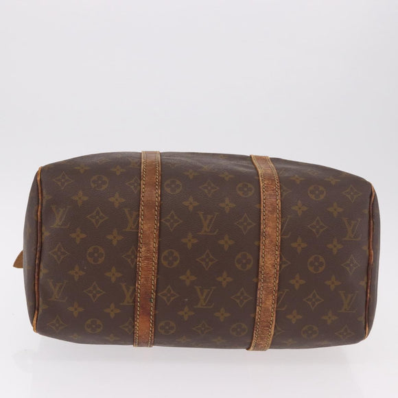 LOUIS VUITTON Monogram Sac Souple 35 Boston Bag M41626 LV Auth 186821