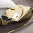 Miu Miu Ribbon Hand Bag Leather 2way Purple Gold Auth 186822V-12