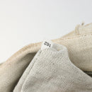 PRADA Canapa Hand Bag Canvas Gray Silver Auth 186823-12