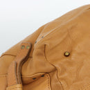 Chloe Paddington Shoulder Bag Leather Brown Gold Silver Auth 186824M-15
