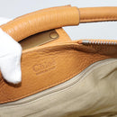 Chloe Paddington Shoulder Bag Leather Brown Gold Silver Auth 186824M-21