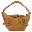 Chloe Paddington Shoulder Bag Leather Brown Gold Silver Auth 186824M-13