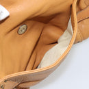 Chloe Paddington Shoulder Bag Leather Brown Gold Silver Auth 186824M-26