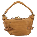 Chloe Paddington Shoulder Bag Leather Brown Gold Silver Auth 186824M-2