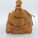 Chloe Paddington Shoulder Bag Leather Brown Gold Silver Auth 186824M-3
