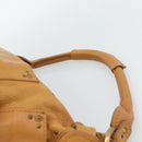 Chloe Paddington Shoulder Bag Leather Brown Gold Silver Auth 186824M-14