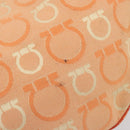 Salvatore Ferragamo Gancini Shoulder Bag Canvas Orange Gold Auth 186826-10