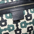 GUCCI GG Canvas Guccissima Tote Bag Leather Black Gold 137621 Auth 186827V-17