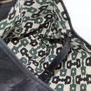 GUCCI GG Canvas Guccissima Tote Bag Leather Black Gold 137621 Auth 186827V-18