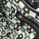 GUCCI GG Canvas Guccissima Tote Bag Leather Black Gold 137621 Auth 186827V-20
