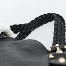GUCCI GG Canvas Guccissima Tote Bag Leather Black Gold 137621 Auth 186827V-8