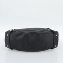 GUCCI GG Canvas Guccissima Tote Bag Leather Black Gold 137621 Auth 186827V-5
