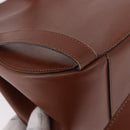 CELINE Backpack Leather Brown Gold Auth 186828-17