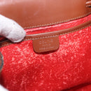 CELINE Backpack Leather Brown Gold Auth 186828-10