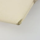 PRADA Tote Bag Canvas Beige Silver Auth 186830-8