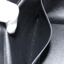 CELINE Trapeze Hand Bag Leather Suede Black Silver Auth 186832V-25