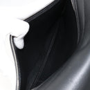 CELINE Trapeze Hand Bag Leather Suede Black Silver Auth 186832V-26