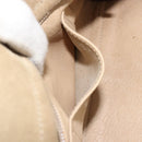 LOEWE Americana 28 Hand Bag Suede Beige Silver Auth 186833A-25