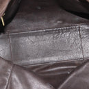 LOEWE Amazona 30 Hand Bag Suede Beige Gold Auth 186835-10