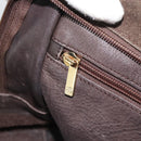 LOEWE Amazona 30 Hand Bag Suede Beige Gold Auth 186835-21
