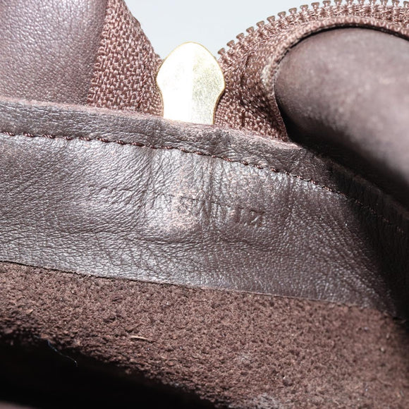LOEWE Amazona 30 Hand Bag Suede Beige Gold Auth 186835