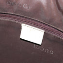 GUCCI Hand Bag Canvas Ivory Silver 001 3766 Auth 186840-19