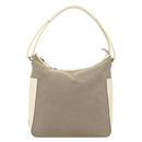 GUCCI Hand Bag Canvas Ivory Silver 001 3766 Auth 186840-13