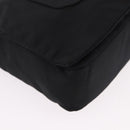 PRADA Shoulder Bag Nylon Black Silver Auth 186842A-9
