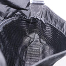 PRADA Shoulder Bag Nylon Black Silver Auth 186842A-21