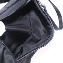 PRADA Shoulder Bag Nylon Black Silver Auth 186842A-25