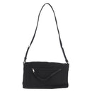 PRADA Shoulder Bag Nylon Black Silver Auth 186842A-2