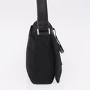 PRADA Shoulder Bag Nylon Black Silver Auth 186842A-3