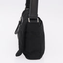 PRADA Shoulder Bag Nylon Black Silver Auth 186842A-4