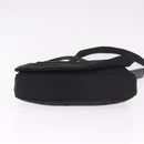 PRADA Shoulder Bag Nylon Black Silver Auth 186842A-5