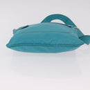 PRADA Shoulder Bag Nylon Light Blue Silver Auth 186844A-5