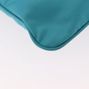 PRADA Shoulder Bag Nylon Light Blue Silver Auth 186844A-18
