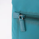 PRADA Shoulder Bag Nylon Light Blue Silver Auth 186844A-21