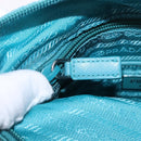 PRADA Shoulder Bag Nylon Light Blue Silver Auth 186844A-26