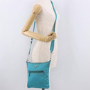 PRADA Shoulder Bag Nylon Light Blue Silver Auth 186844A-29
